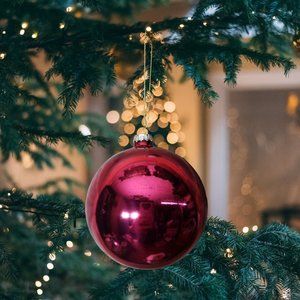 Sullivans 4" Shiny Wine Hand Blown Glass Ornament